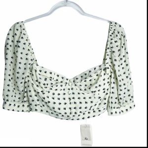 For Love & Lemons Crop Heart Top